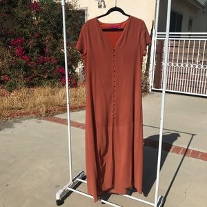 BooHoo // Orange Maxi Dress